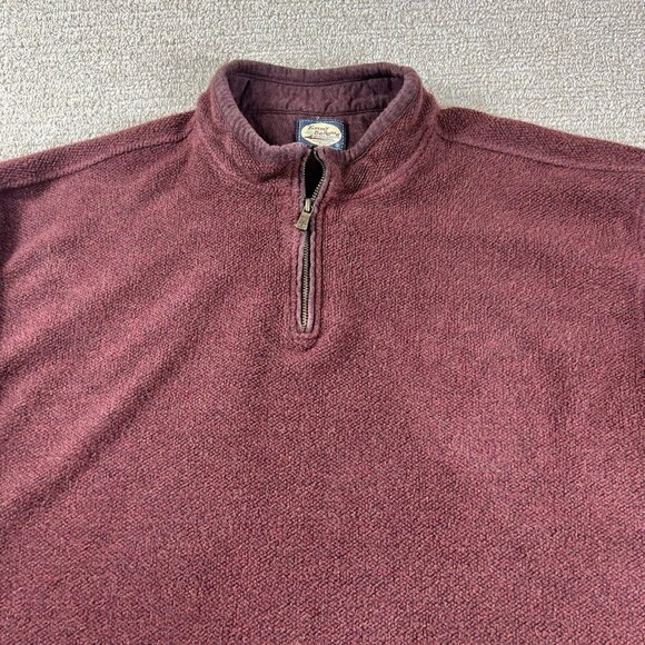 Tommy Bahama 1/4 Zip Sweater Maroon Men’s Size XXL - Picture 2 of 7
